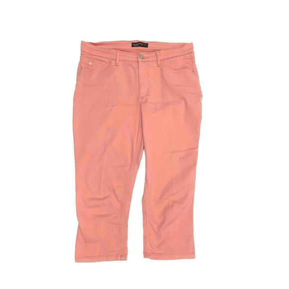 Lee Platinum Label Crop Women's size 10 Pink Denim Capris Jeans - Picture 1 of 4